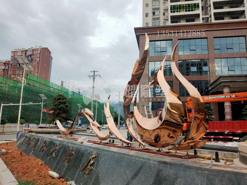 陕西不锈钢景观雕塑 不锈钢异形金属制品定制厂家